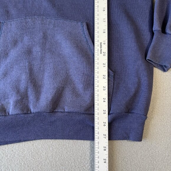 Vintage 80s Jerzees Hoodie Penn State Nurse Womens L Blue Faded USA Made RARE - Picture 4 of 14